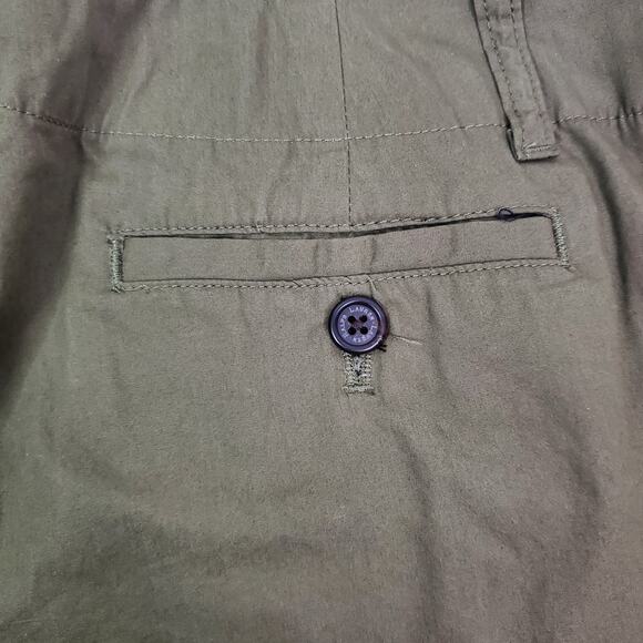 Lauren Ralph Lauren Shorts Womens Petite 8 Green Khaki Ladies Casual - Picture 6 of 9